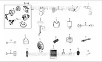JEU DE SERRURES ET PIECES ELECTRIQUES  500 royalenfield-moto CLASSIC CLASSIC 500 EURO 3 4